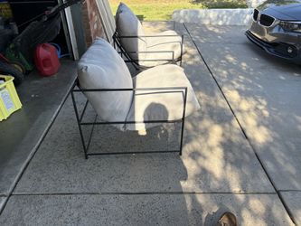 2 Grey Sling Chairs