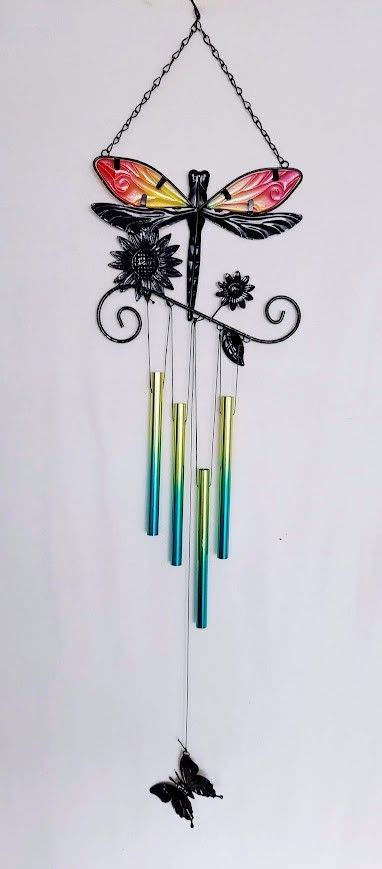 Decorative Chimes for Yard and Garden, Dragonfly Wind Chime