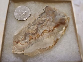 Magnificent crazy lace Agate with quartz crystals