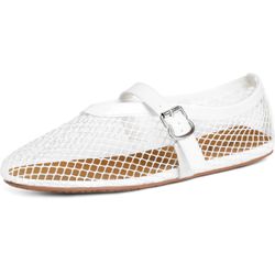 Mesh Ballet Flats Shoes for Women Flats Comfortable Dressy Mary Jane Flats Mesh Flats Round Toe Fishnet Flats for Casual Formal Occasion