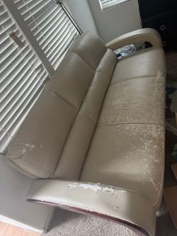 Faux leather 3 piece couch set $100 OBO