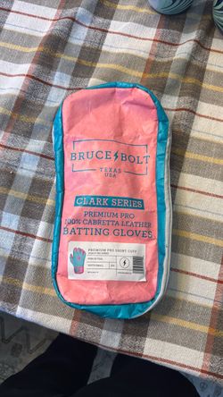 Youth Small…Bruce Bolt Premium Pro Pink/Teal 100% Cabretta Leather