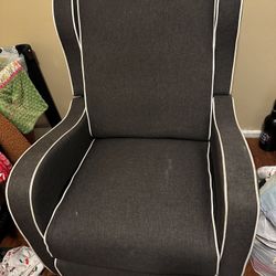 Rocking Recliner Chair Grey