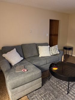 Ashely furniture couch with reversible chaise