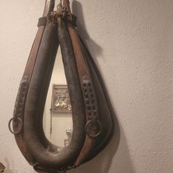 Antique Yoke Mirror 