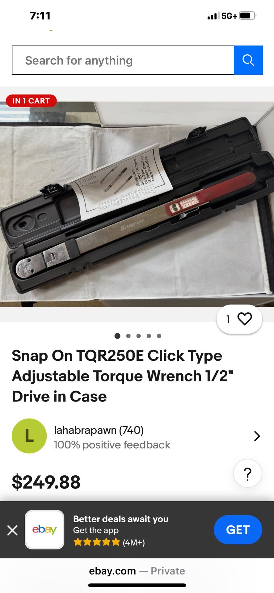 Adjustable Torque Wrench 