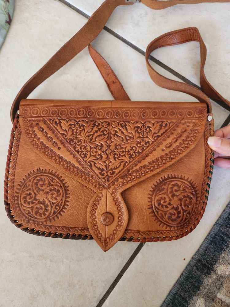 Moroccan Bag - Genuine Leather - Hand Made