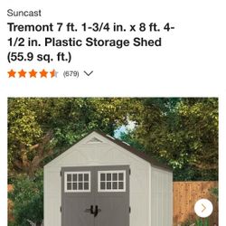 Storage Shed 7ft X8ft 