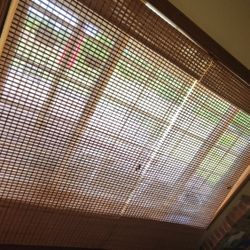 2x Bamboo Blinds Each 46 X 74 Long