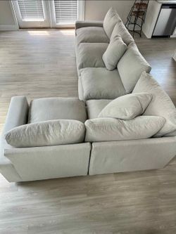 BRAND NEW LIGHT GREY SECTIONAL CLOUD MODULAR SAME DAY DELIVERY 