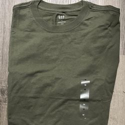 NEW GAP Everyday Soft Crew Tee - Olive Green