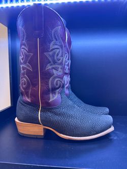 Horse Power Top Hand Men's Gray Carpincho Cutter Toe Boots HP9536