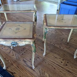 Antique Stackable Tables. 3