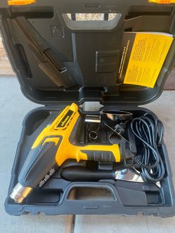 Wagner Spraytech 0503063 FURNO 500 Variable Temp Heat Gun, 2 Nozzles & 12 Temperature Settings Ranging 150°F-1200°F, Electric Heat Gun for Paint Remov