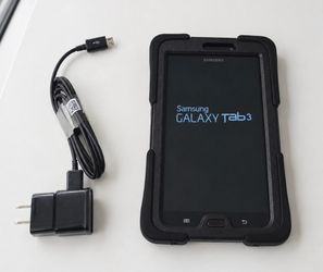 Samsung Galaxy Tab 3 Great For Internet,Photo Storage, Video, Reader, Etc. With Case and Charger