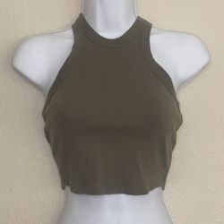 Rue21 Olive Green Racerback Crop Top