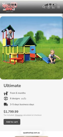 Quadro Climbing play structure set
