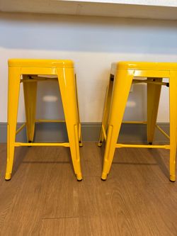 Bar Stools - Yellow