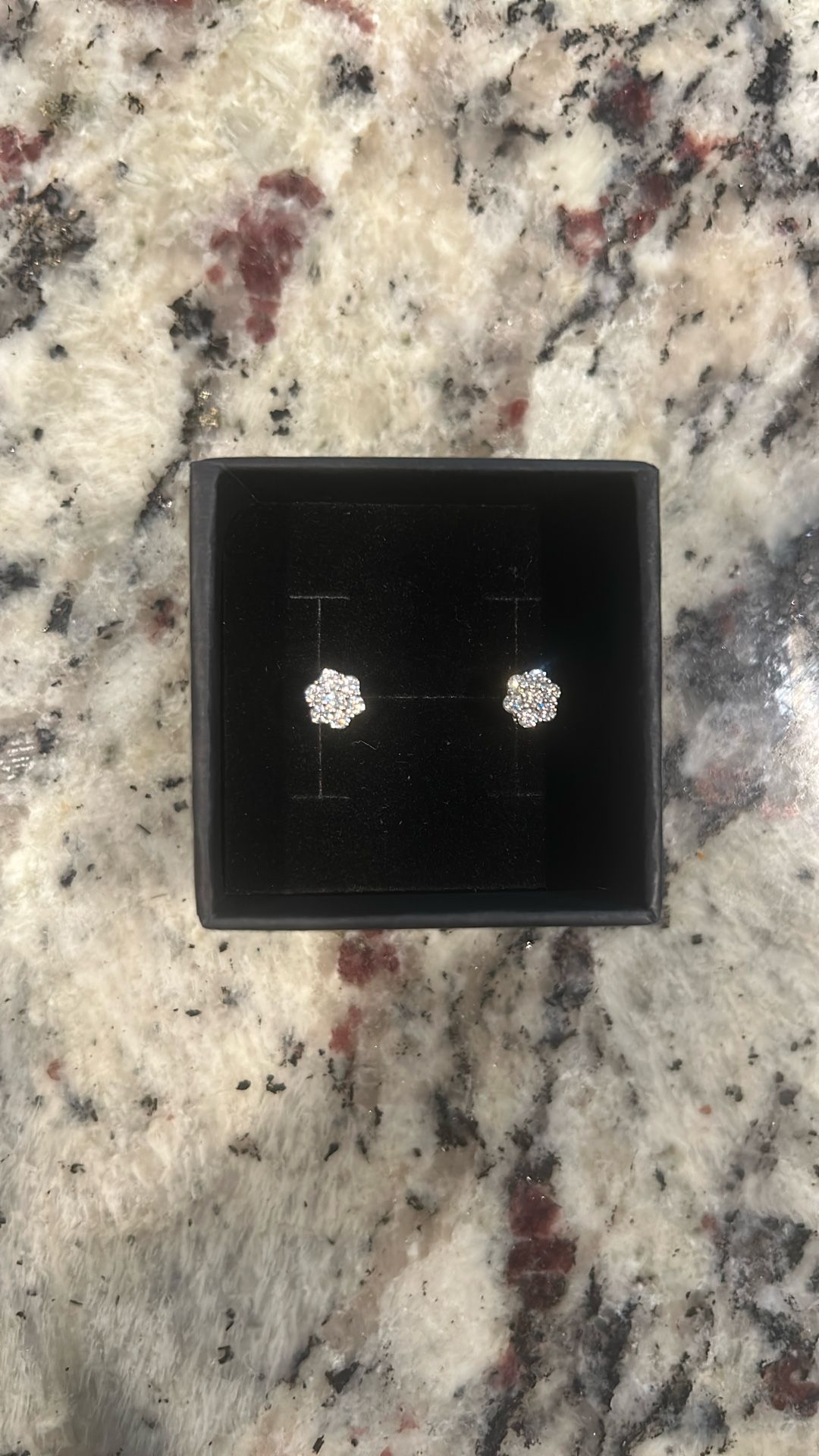 Moissanite Flower Earrings