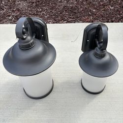 Set Of 2 Outdoor Wall Lights