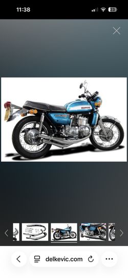 Full Chrome Expansion Chamber Exhaust System to fit GT750