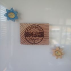 Engraved NFL Teams Wooden Magnets