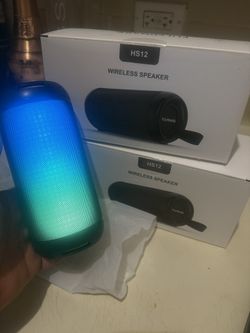 Buletooth Speakers Wireless TWS with Small Boombox 26W HD Loud Stereo Sound, Portable Speaker Buletooth 6.0, 16H Playtime, LED Lights, IPX5 Waterproof