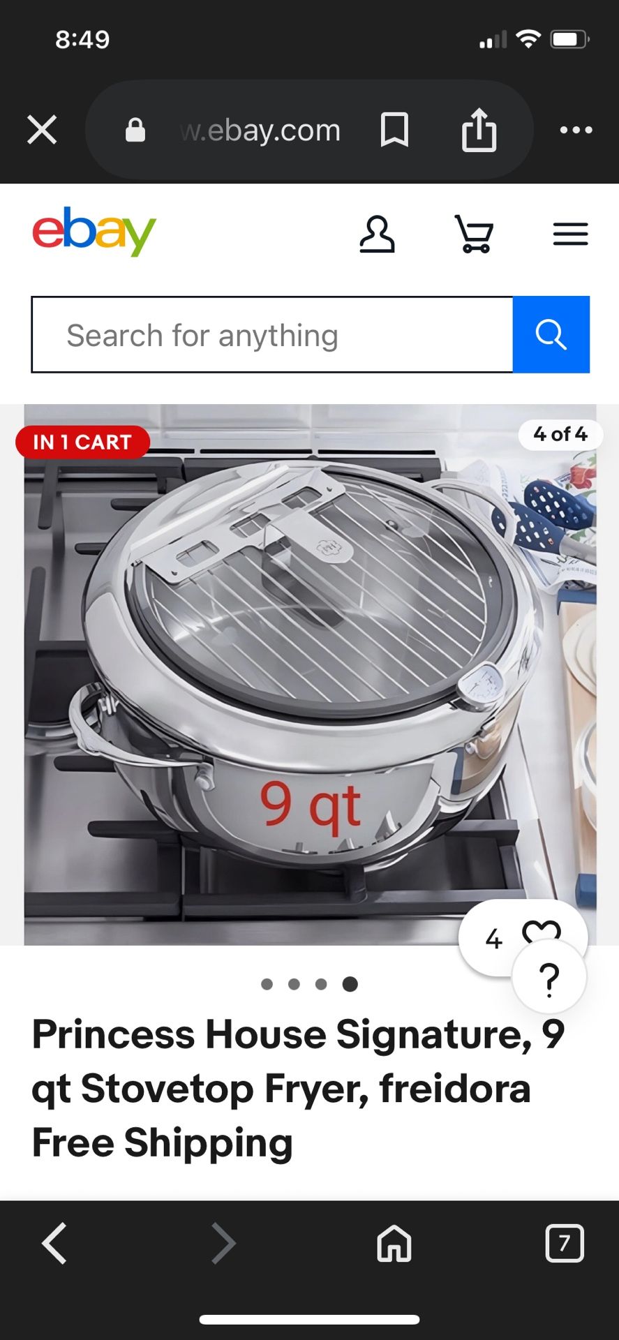 Freidora De Princess House