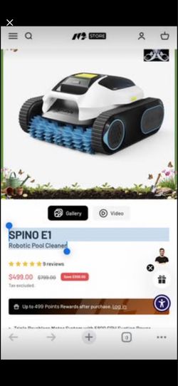 SPINO E1 Robotic Pool Cleaner
