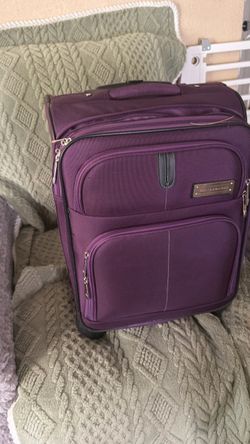 Purple suitcase