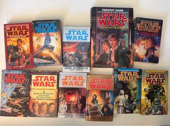 Rare first edition Star Wars Expanded Universe Paperback Book Lot (11 Books)