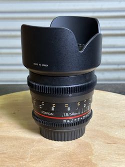 Rokinon 50mm T1.5 Cine DS Lens for Canon EF Mount