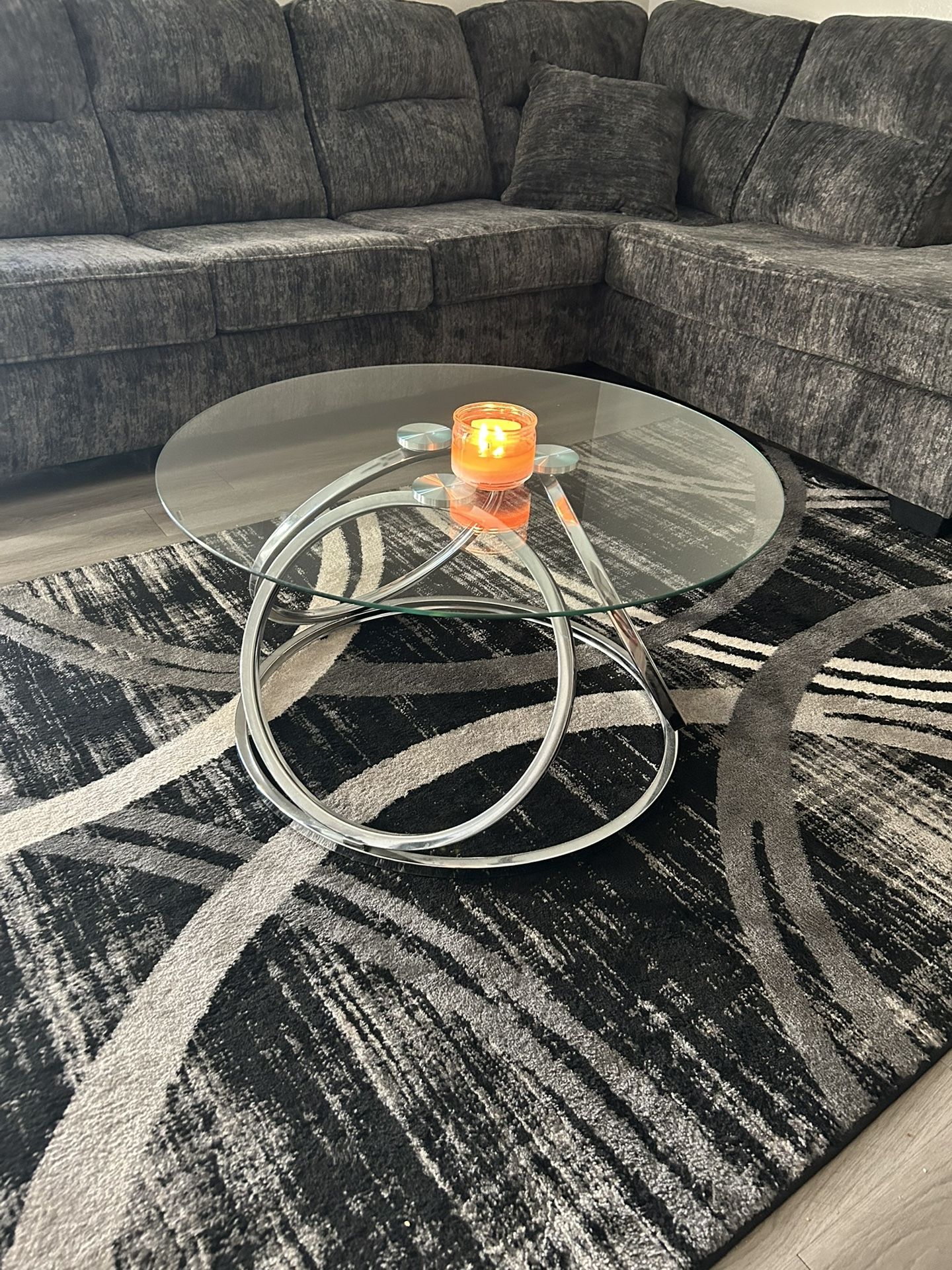 Coffee Table And Rug