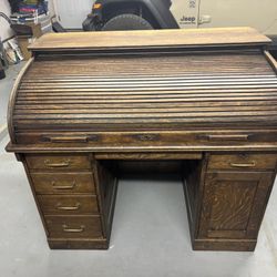 Antique Roll Top Desk