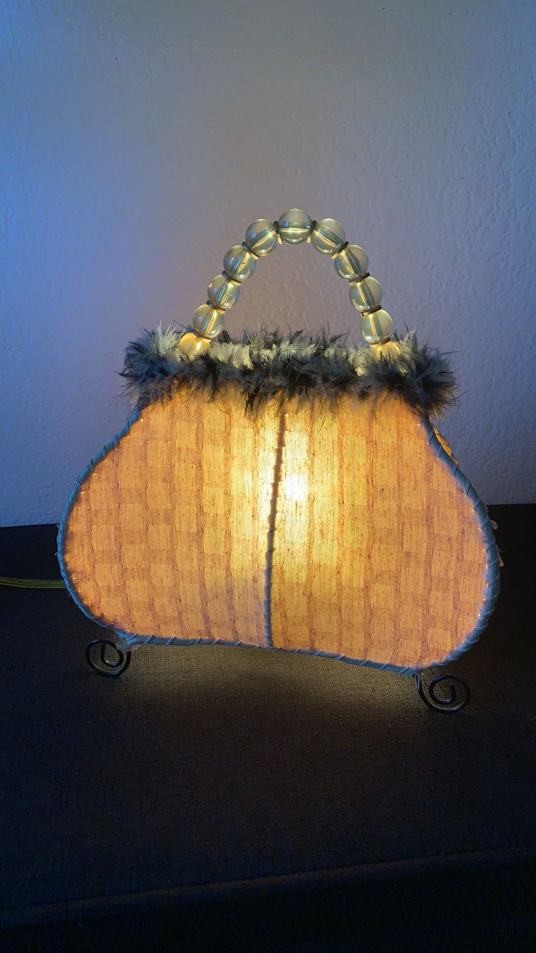 Vintage Purse Lamp