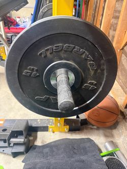 Rubber 45lbs plates