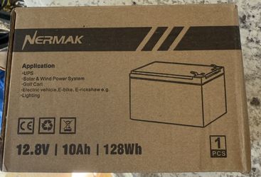 12V 10Ah Lithium LiFePO4 Deep Cycle Battery, 2000+ Cycles Rechargeable Battery for Solar/Wind Power, Lighting, Power Wheels, Ride-on Toy, Fish Finder 