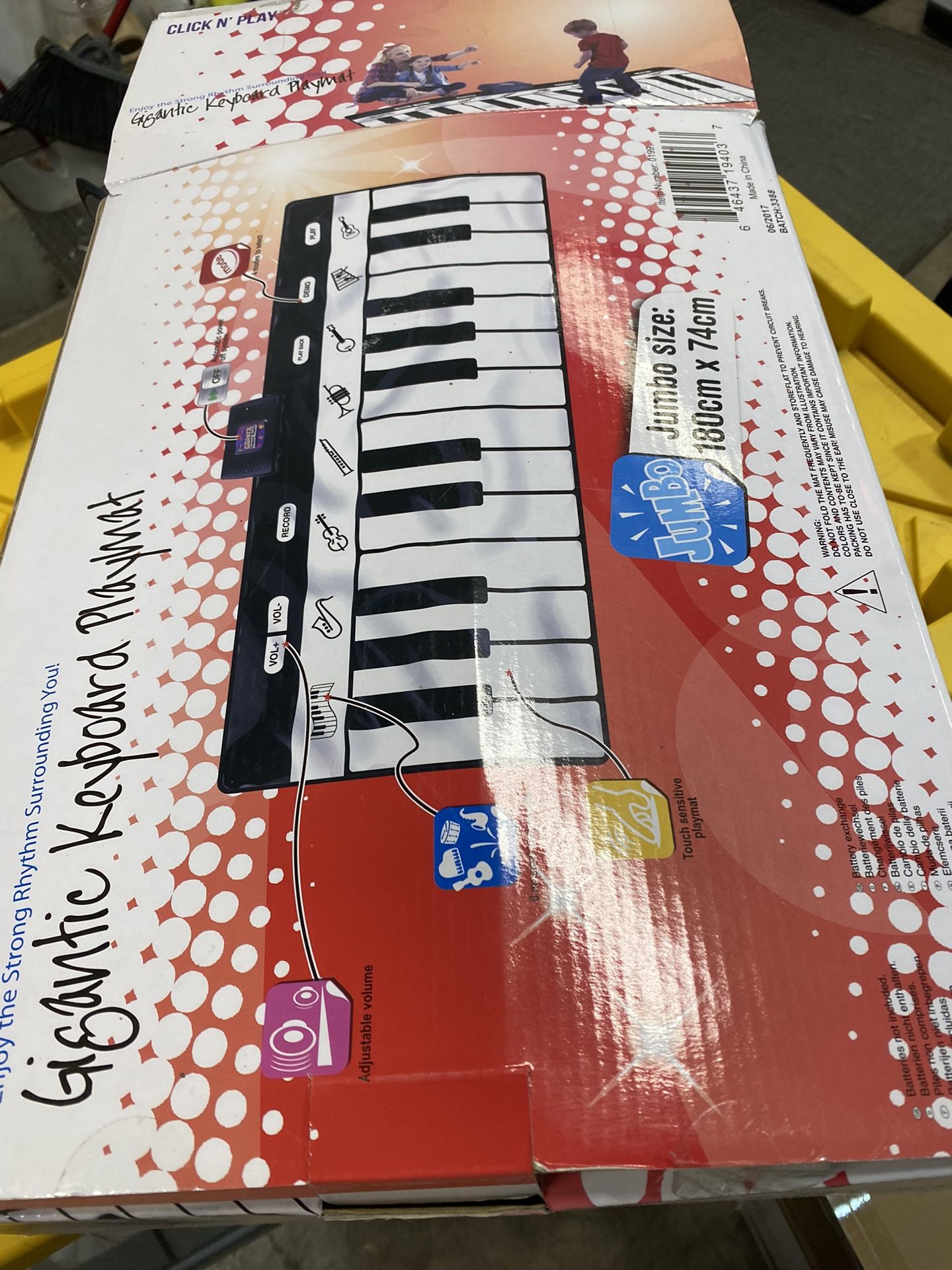 Gigantic Keyboard Piano Mat