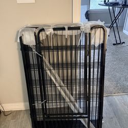 New Yaheetech Pet Playpen Black Metal