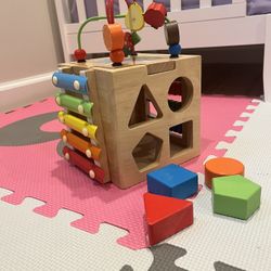 Wooden Activity Cube