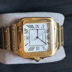 gold Cartier santos