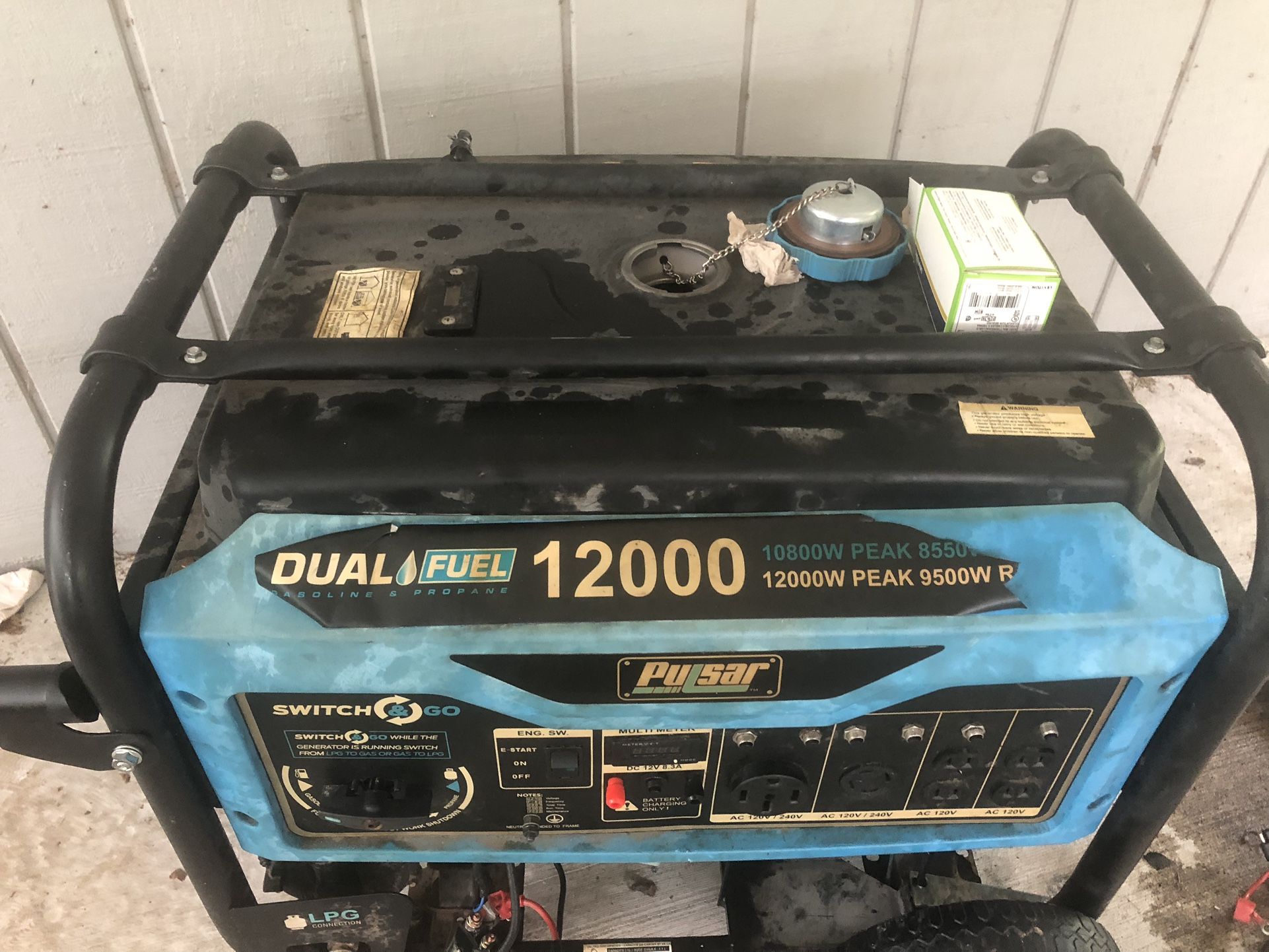 Dual Fuel 12000 Watt Generator