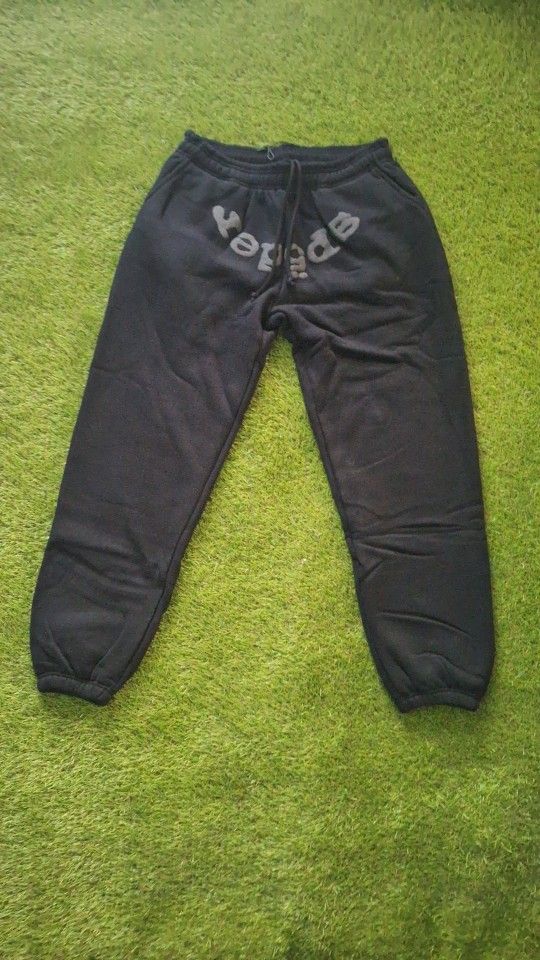 Phantom Black On Black Sp5der Pants