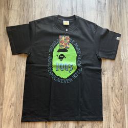 Black and Green Bape tee