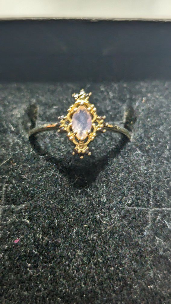 Moonstone Marque Shaped  Ring