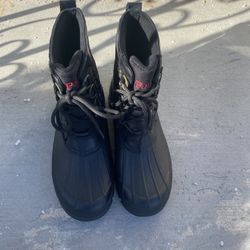 Black polo boots size 9