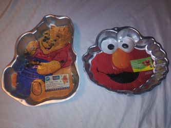 Elmo and pooh wilton cake pan