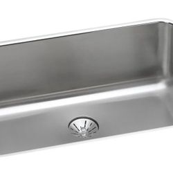 Elkay Lustertone 26.5” Undermount Single Basin Stainless Steel Kitchen Sink