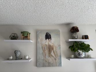 White Wall Shelves – Sturdy & Clean (Set of 2