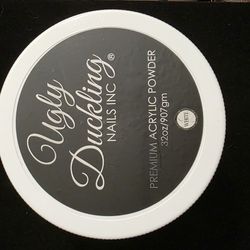 NEW-Ugly Duckling Premium Acrylic Powder, White 32oz